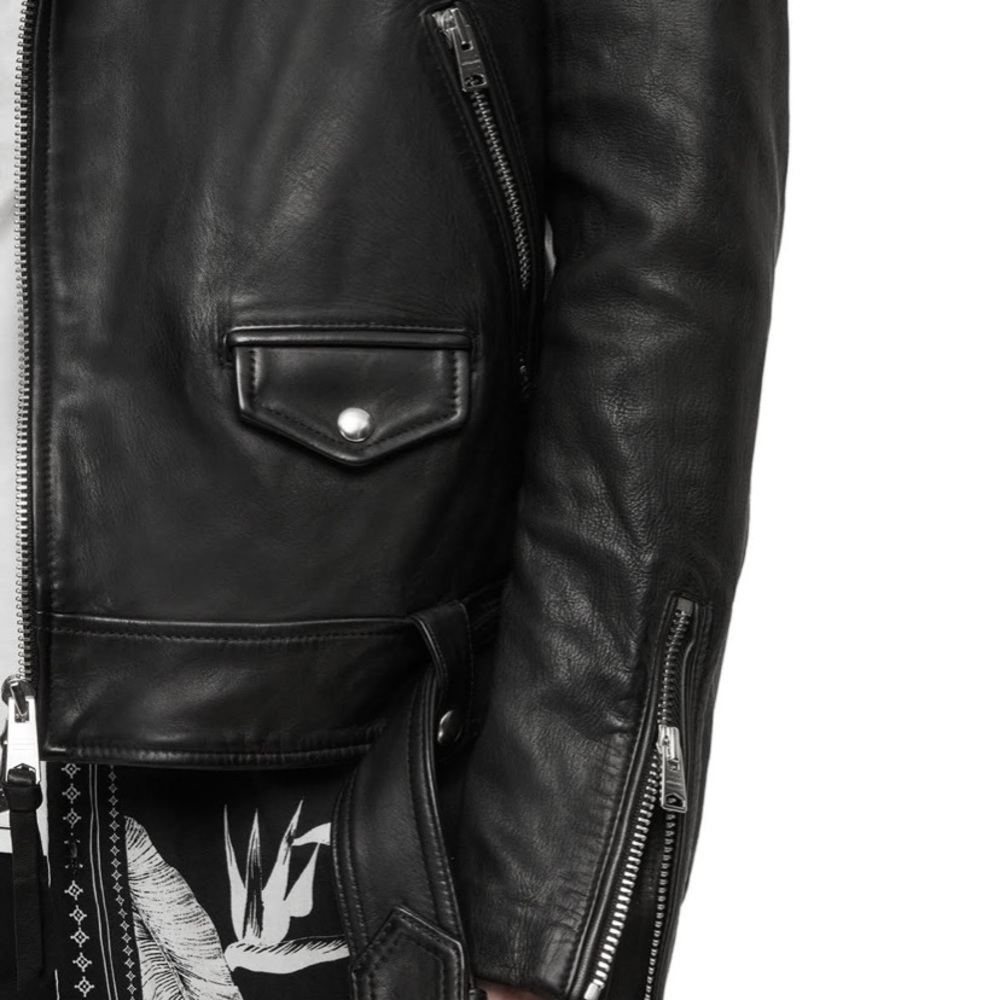 ALLSAINTS LEATHER JACKET - Picture 2 of 8